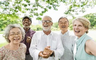 Seniors smiling (Dental Health Tips for Seniors)